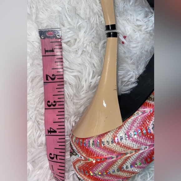 J.Renee Multi color jeweled heels. Size 6.5 - Picture 6 of 8
